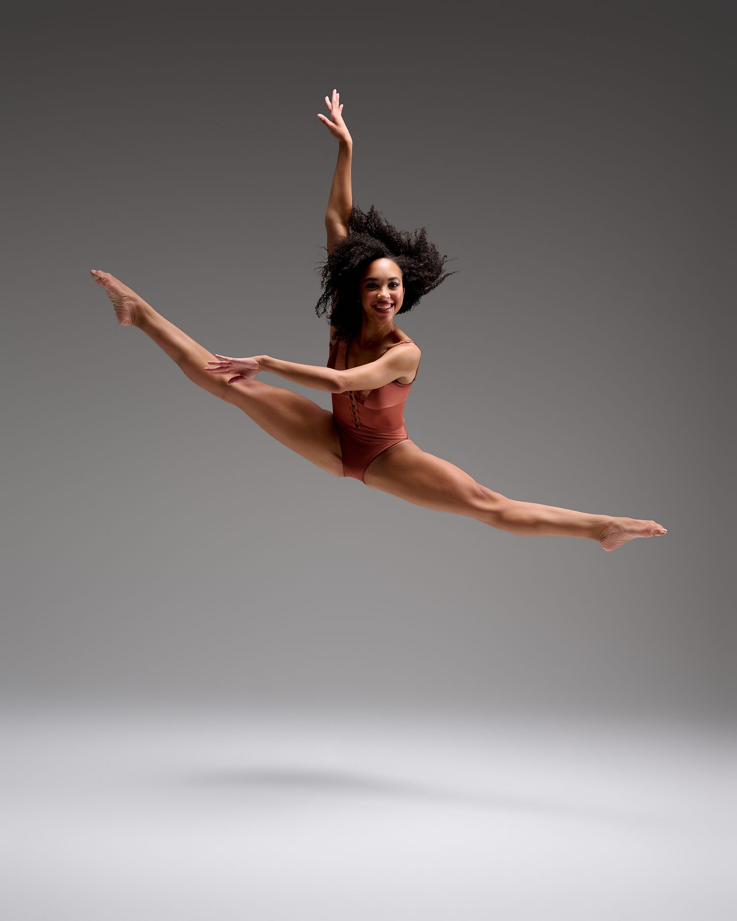 Marleigh McKay in a split leap